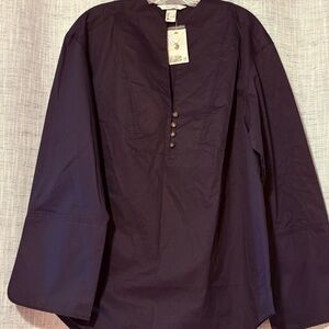 H&M Black Long Sleeve Button-Up Shirt